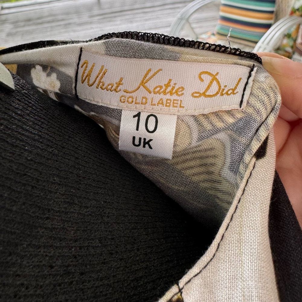 Mustard crane print vintage inspired bolero - Picture 5 of 5